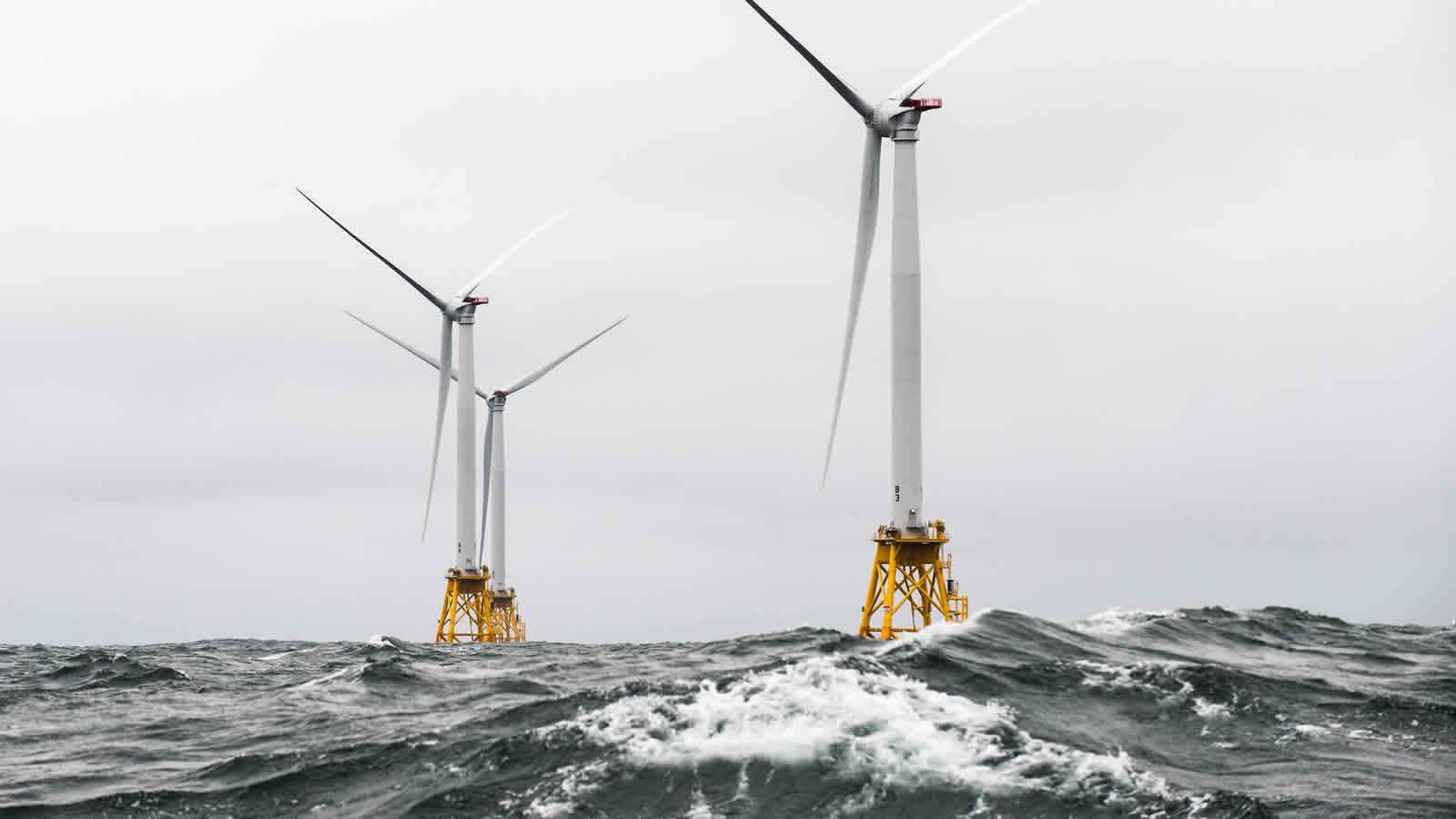 <h4>America's First Offshore Wind Farm</h4><h5>Block Island (R.I.) Wind Farm, December 2016</h5><em>U.S. Dept of Energy Photo</em>